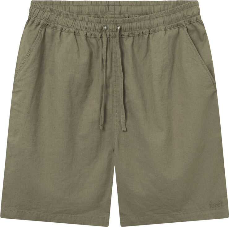 Forét SERENE LINEN SHORTS Dusty olive