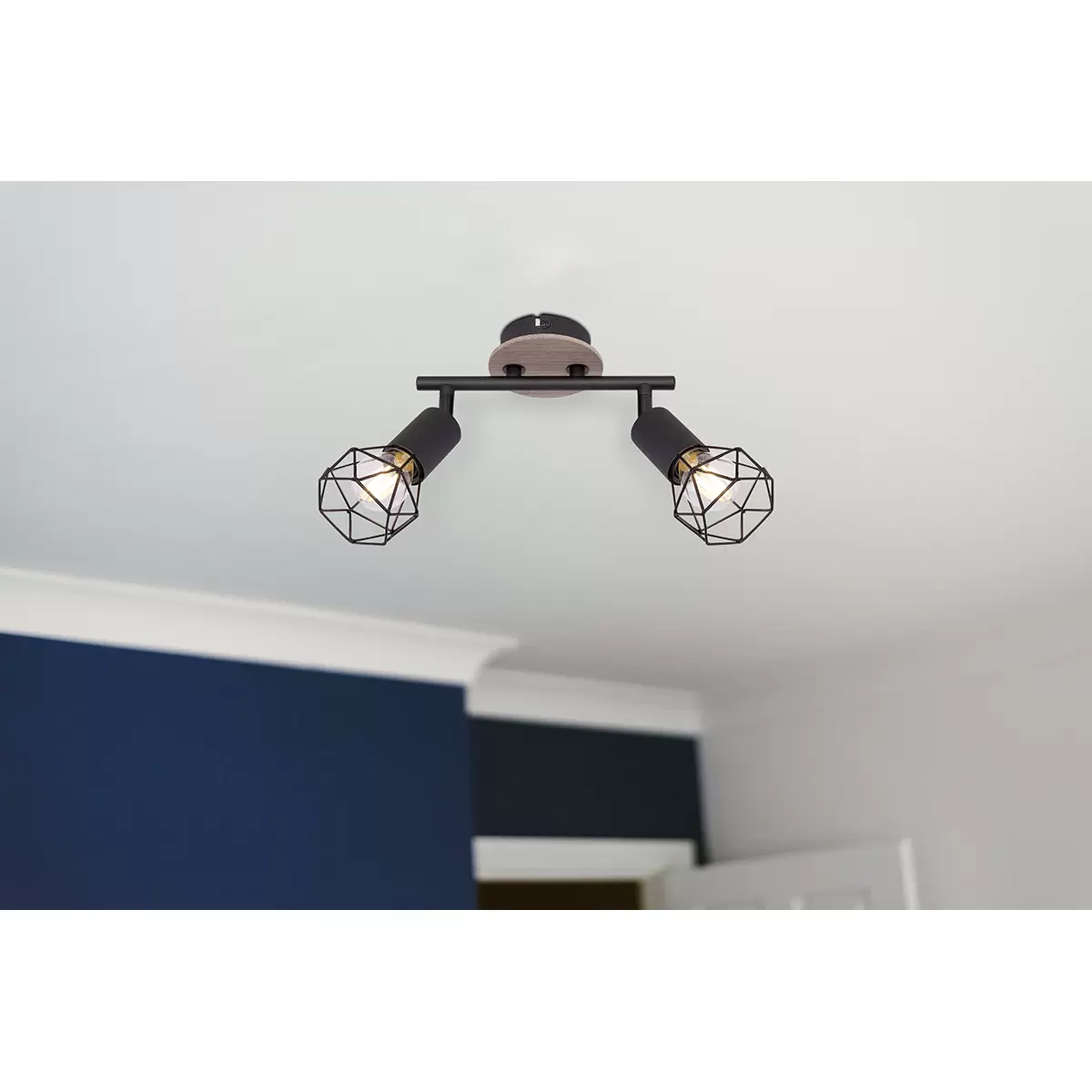 Globo Spot 2er Xara I Schwarz