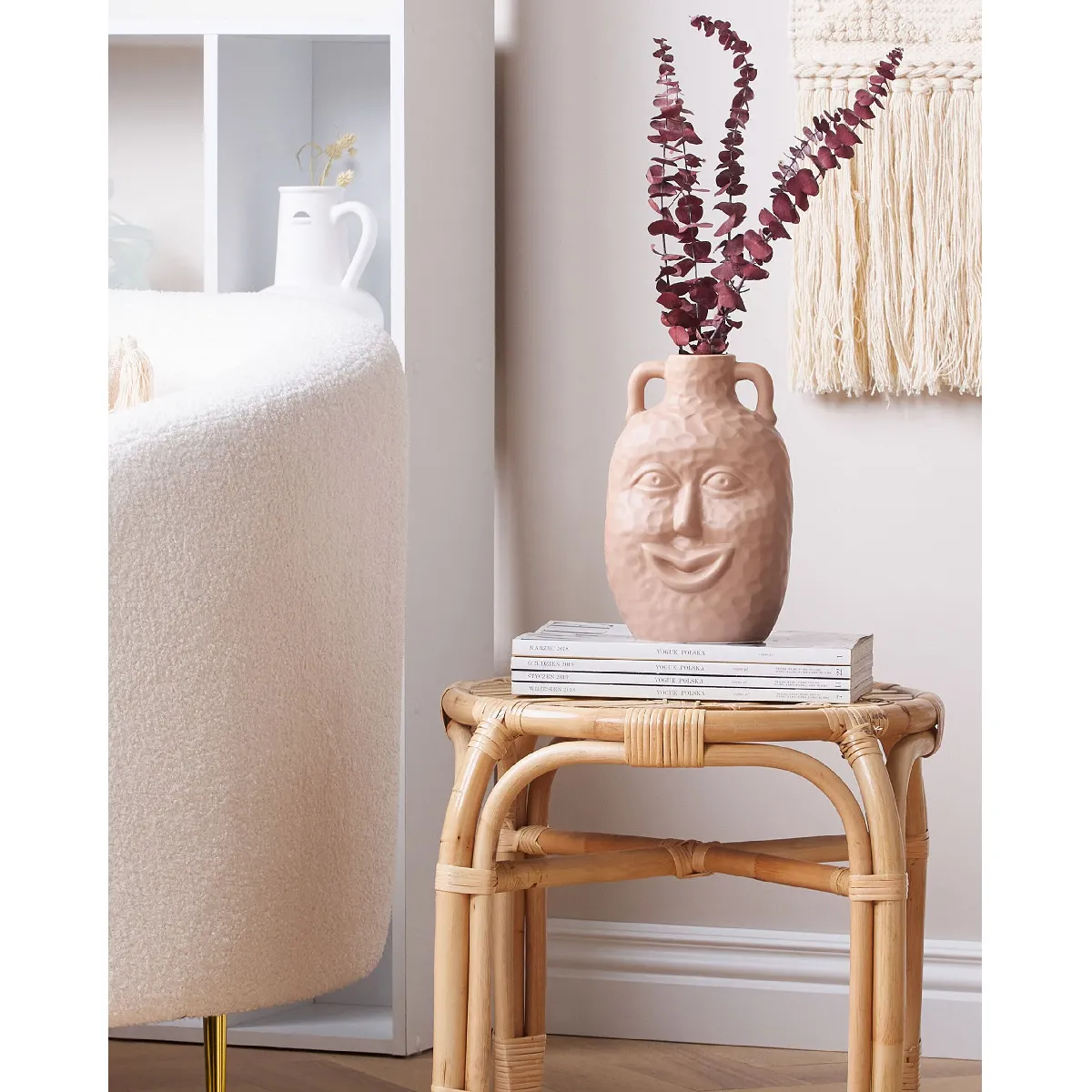 Beliani Vase Veria - Beige sable