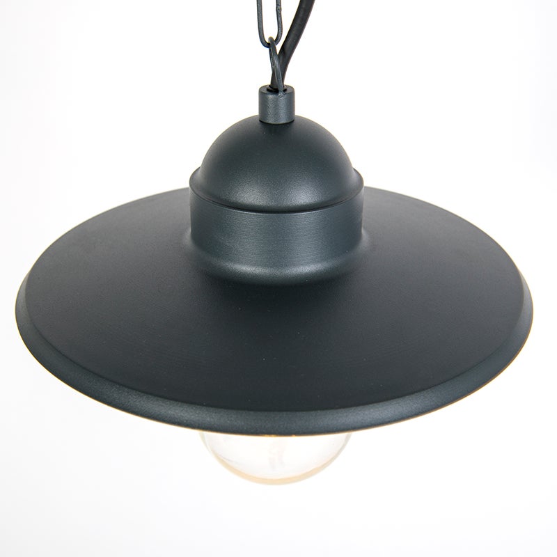 Landelijke hanglamp voor buiten, antraciet IP44 - Kansas Graphite
