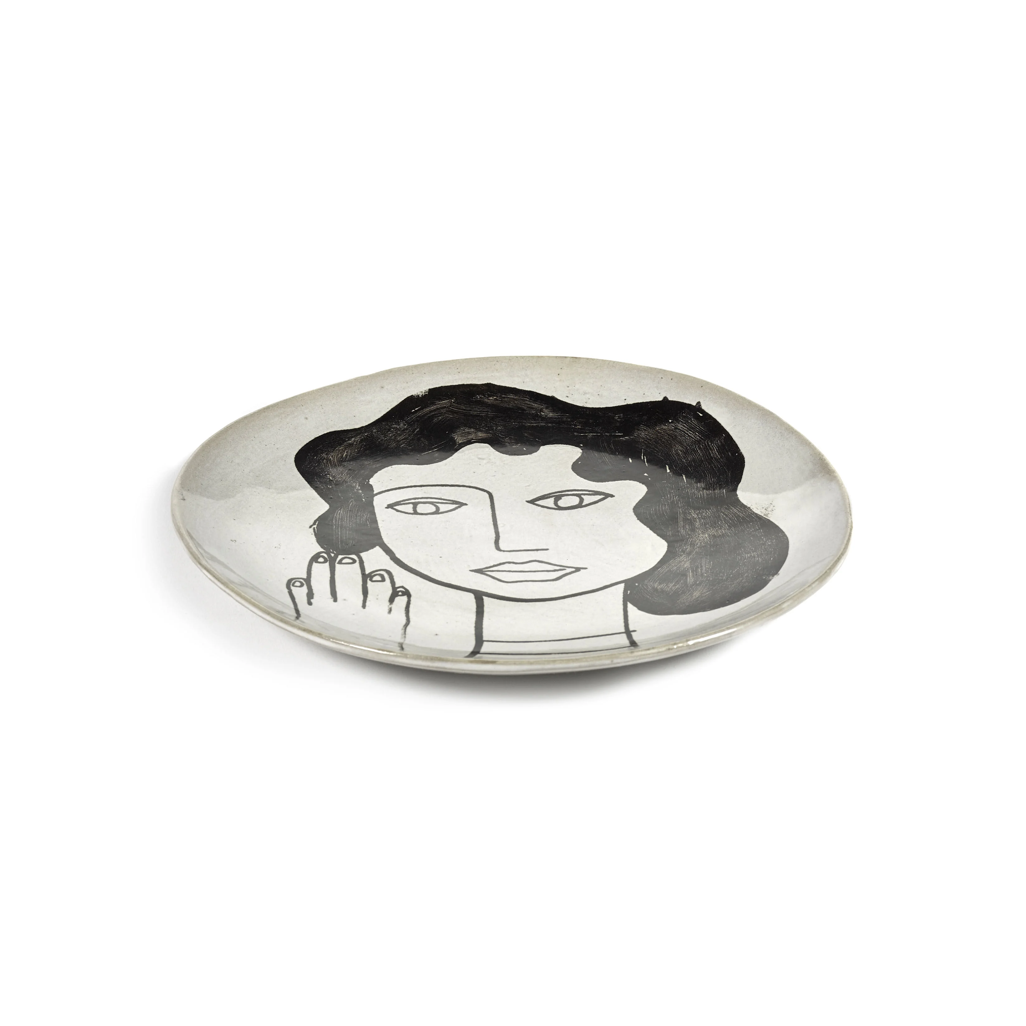 LA MÈRE - Assiette à dessert céramique | Blanc