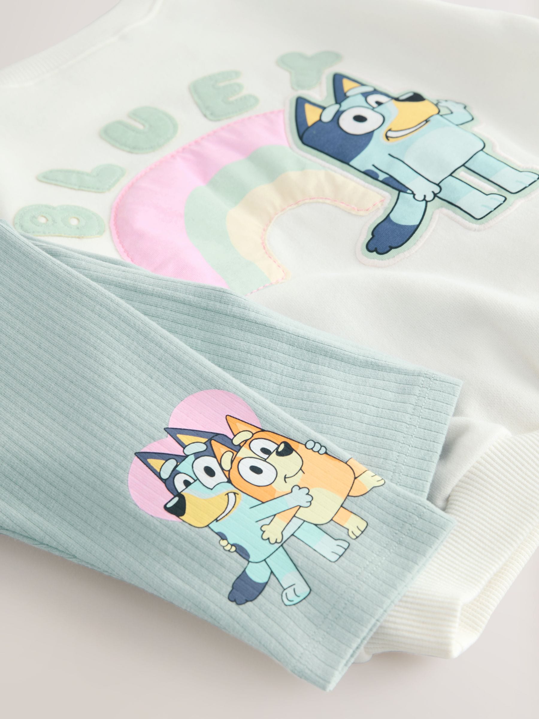 Crème - Bluey-set van sweatshirt en legging (12mnd -7jr)