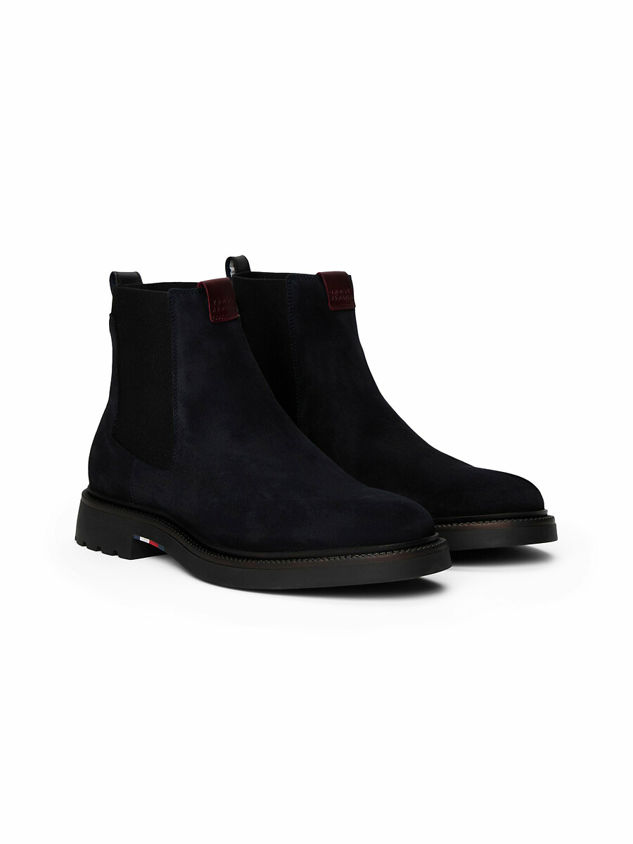 TOMMY HILFIGER<br>Botas Chelsea de camurça