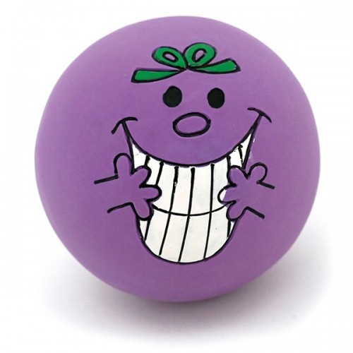 Bola de látex roxa para cachorro