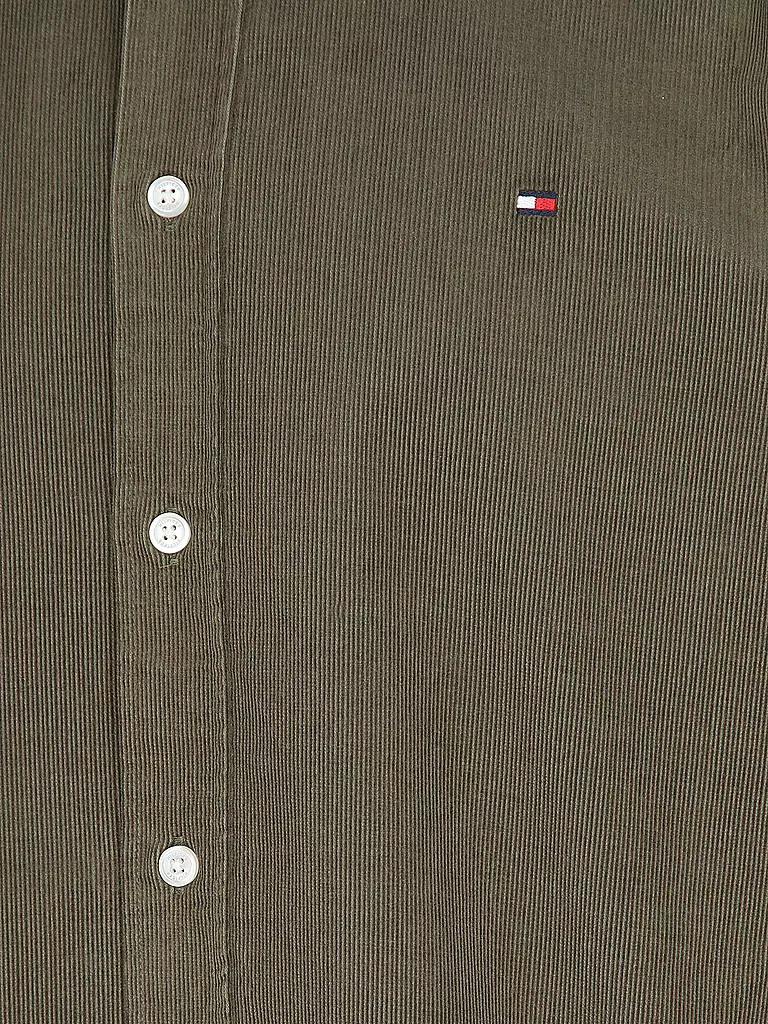 TOMMY HILFIGER Cordhemd  olive