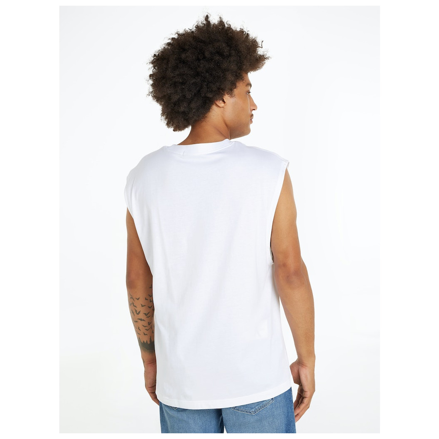 CK Jeans MONOLOGO SLEEVELESS TEE