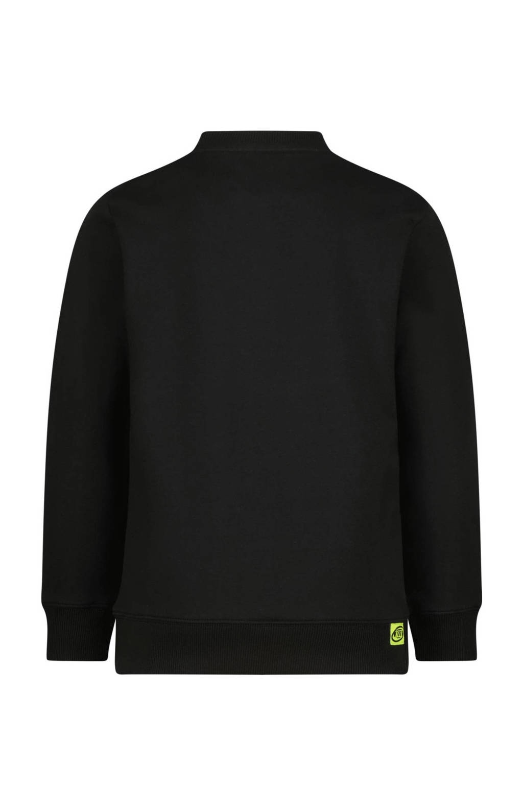 Raizzed sweater Nam met printopdruk zwart