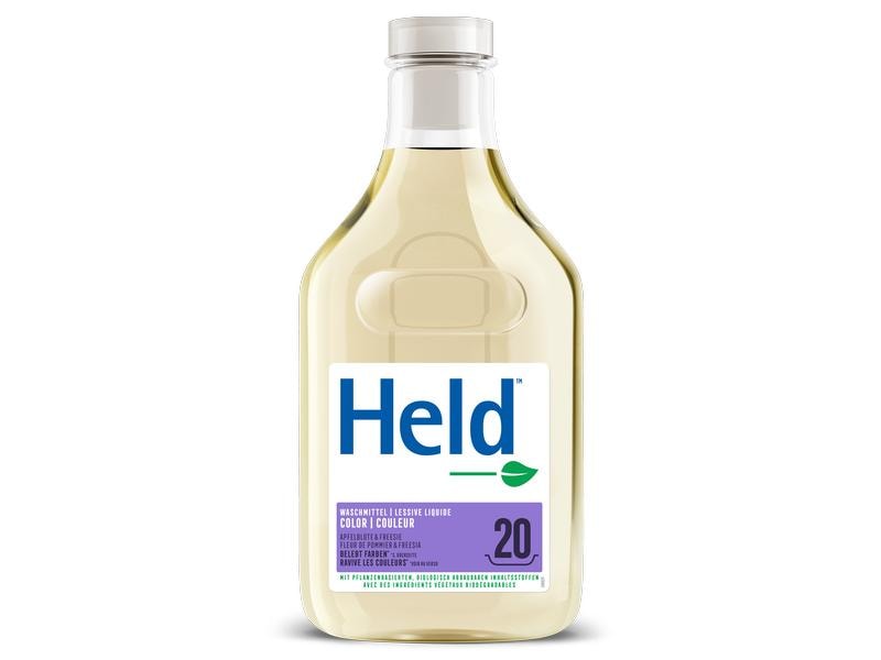 Held Flüssigwaschmittel Color 1 l Umweltfreundliches Waschmittel für farbige Wäsche