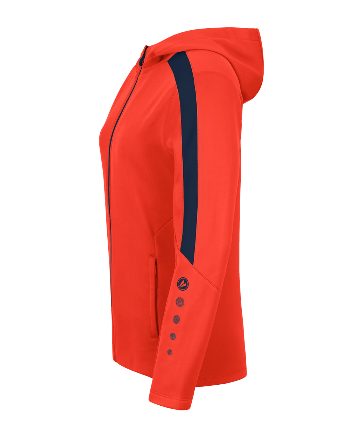 JAKO Power Kapuzenjacke Damen Orange Blau F375