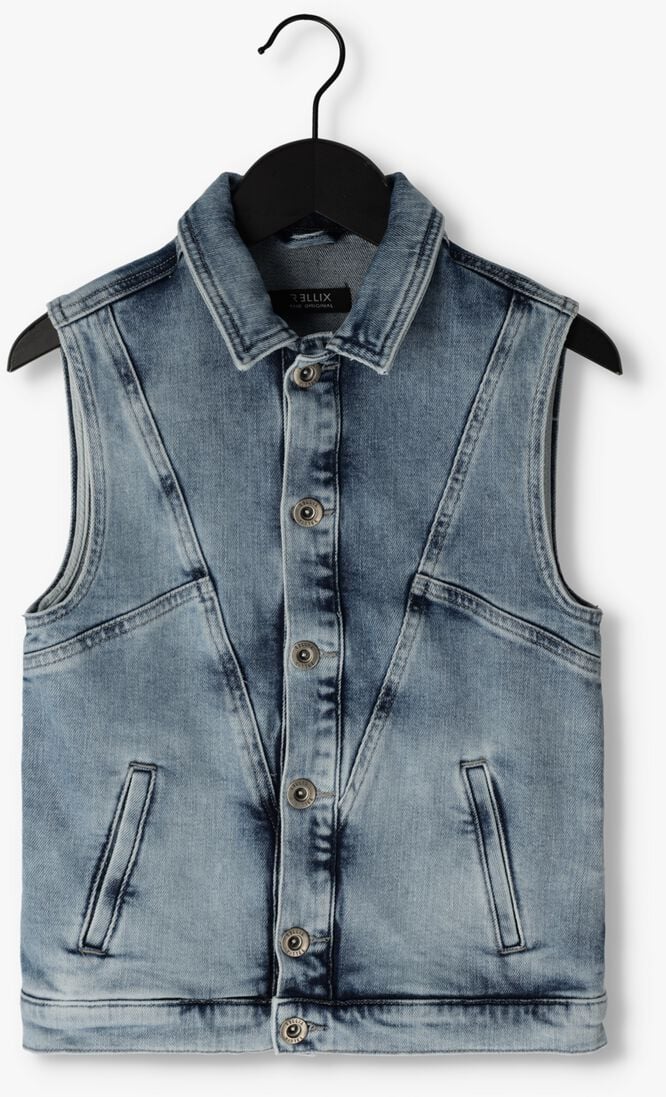 RELLIX blauwe rellix gilet denim gilet
