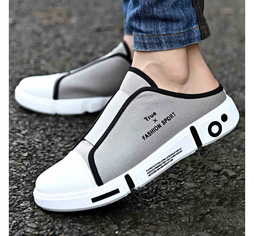 Tanzanite - Belettering Sneaker Mules