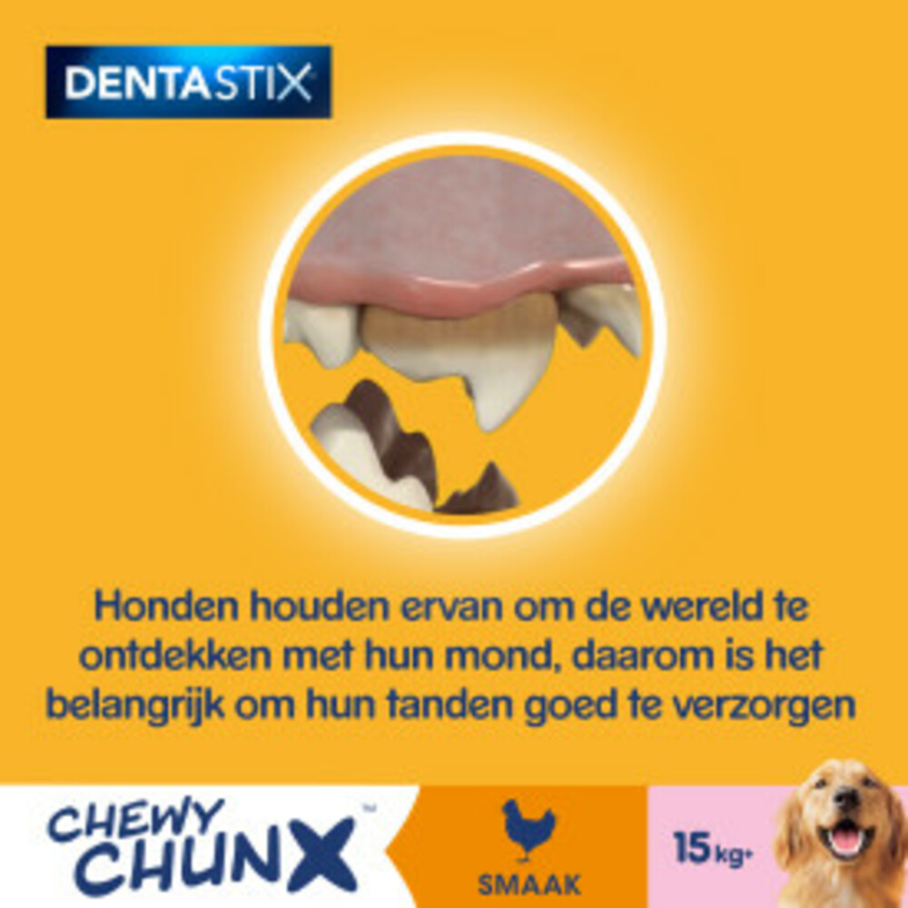 5x Pedigree Dentastix Chewy Chunx Hondensnacks Maxi Kip68 gr