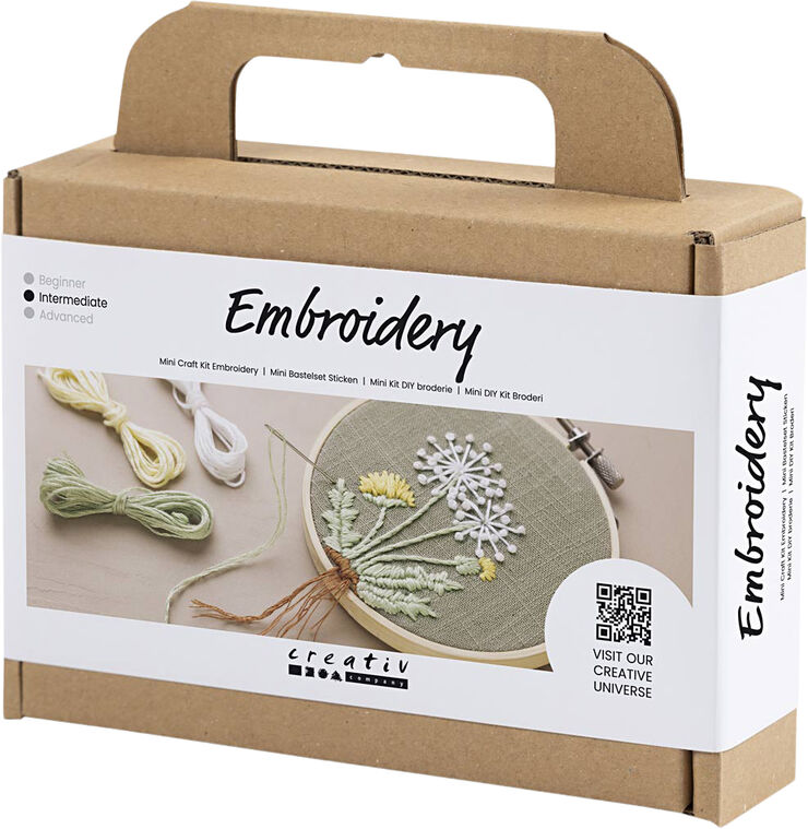 Creativ Company Mini DIY Kit Broderi, Broderiramme