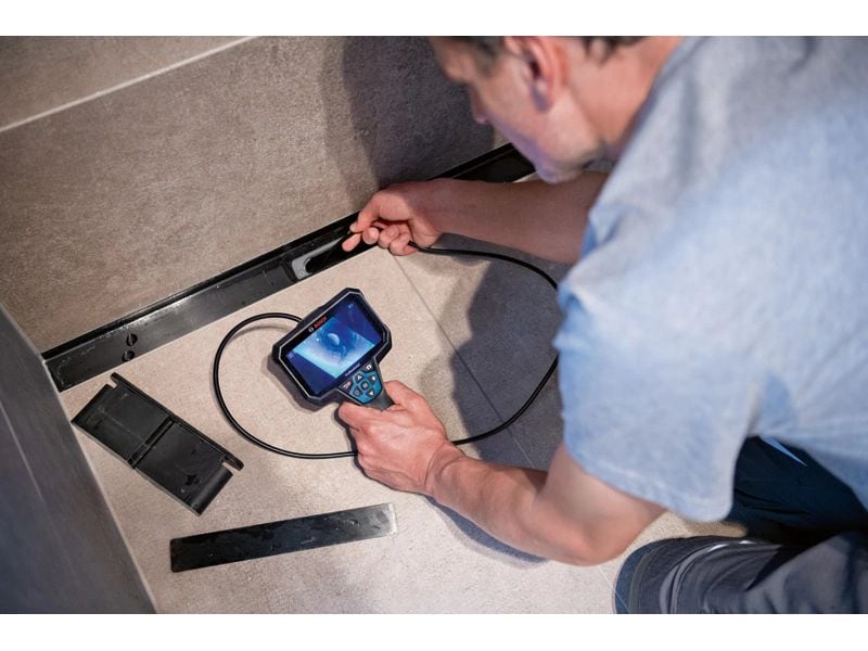 Bosch Professional Endoskopkamera GIC 12 V-5-27 C, Kit Hochauflösende Inspektionskamera und automatische Bildausrichtung für detaillierte Inspektion und Dokumentation