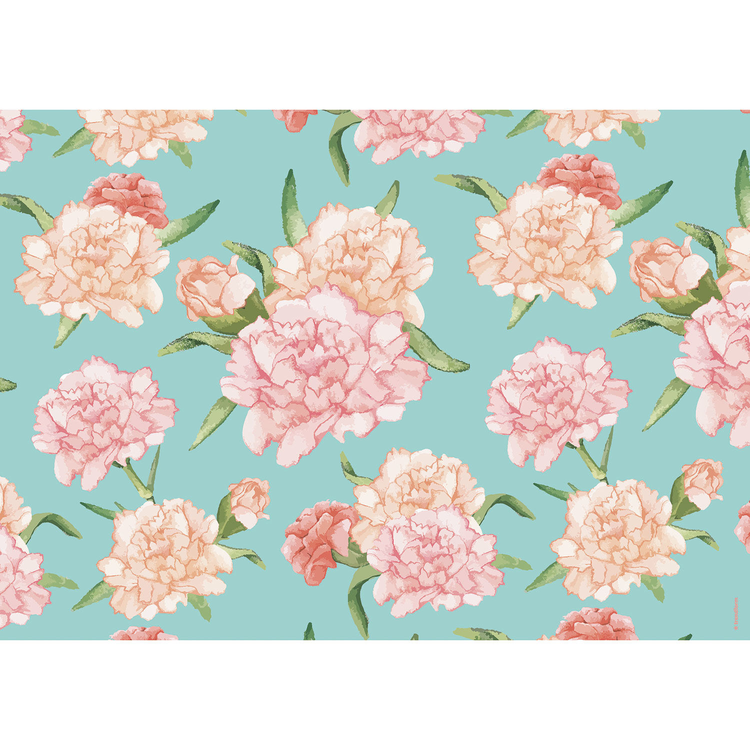 Papiertischset Flowery