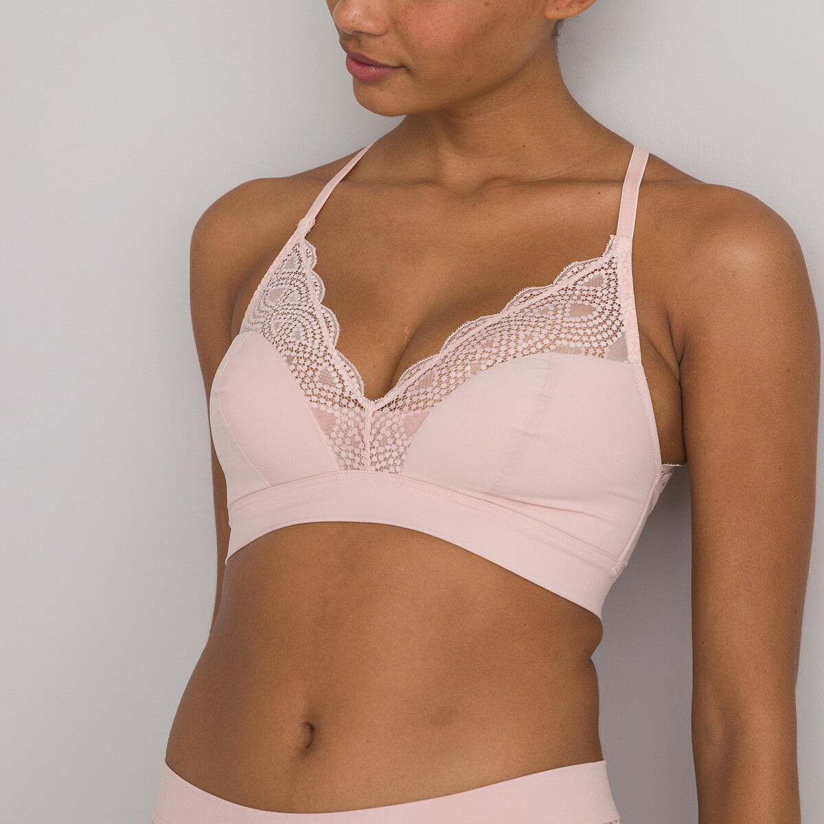 COLEÇÕES LA REDOUTE<br>Sutiã de microfibra sem aro, Avry