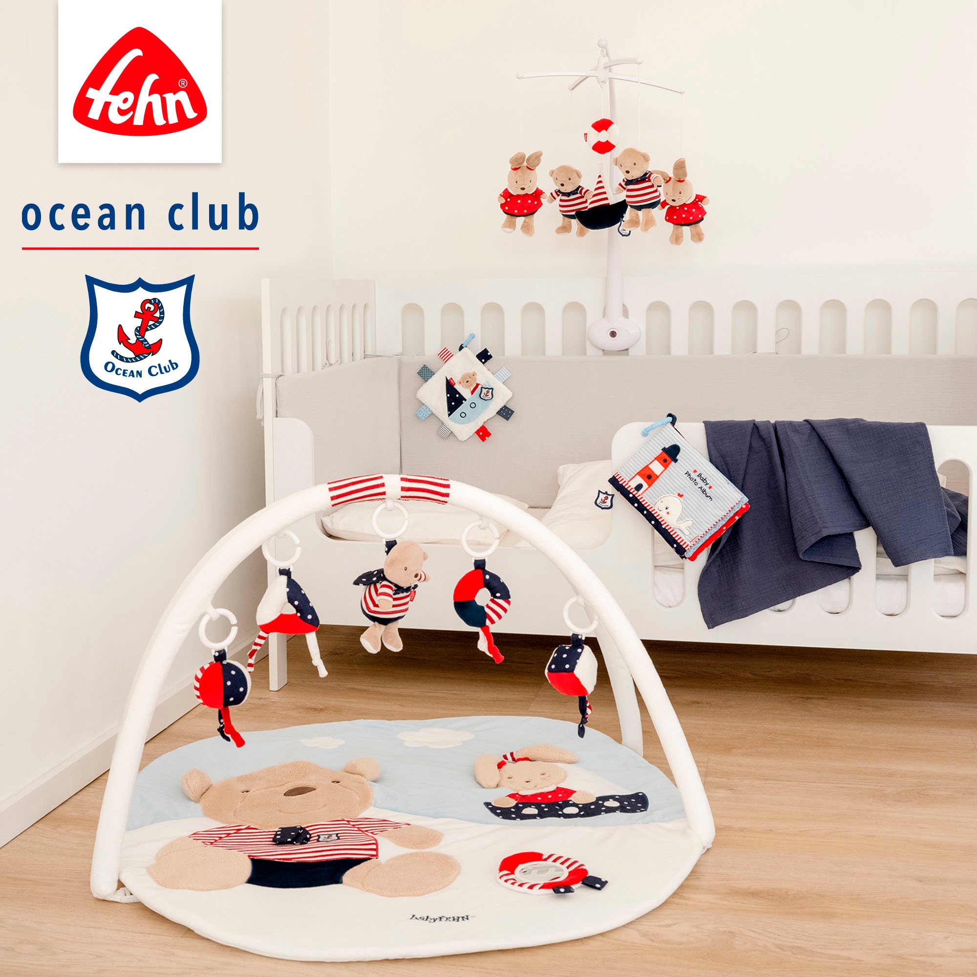 Fehn Spielbogen »Classic Stars, Ocean Club 3-D-Activity-Decke« mit Krabbeldecke