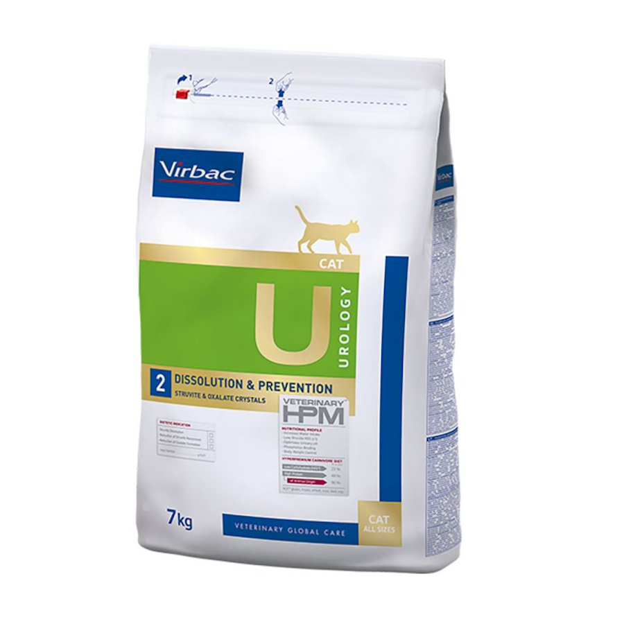 Alimento Virbac Urology U2 Dissolution Prevention HPM para gatos
