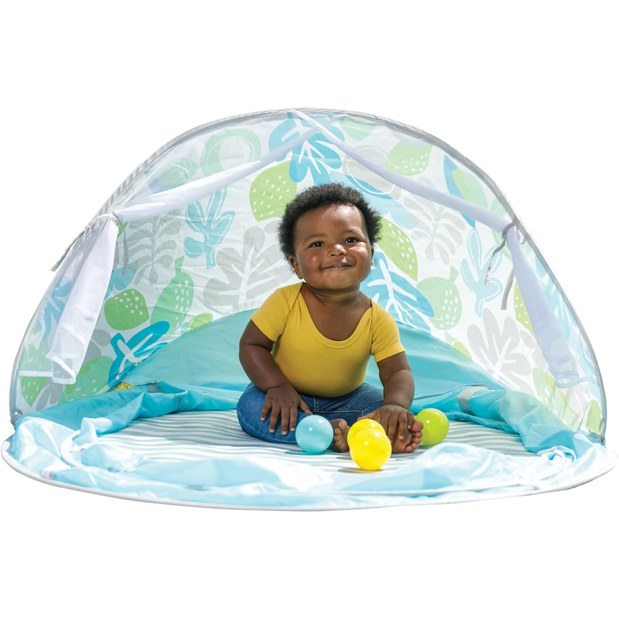 Infantino Grow with me, 3 in 1 Pop-up Bällebad mit Anti-UV Dach und Moskitonetz
