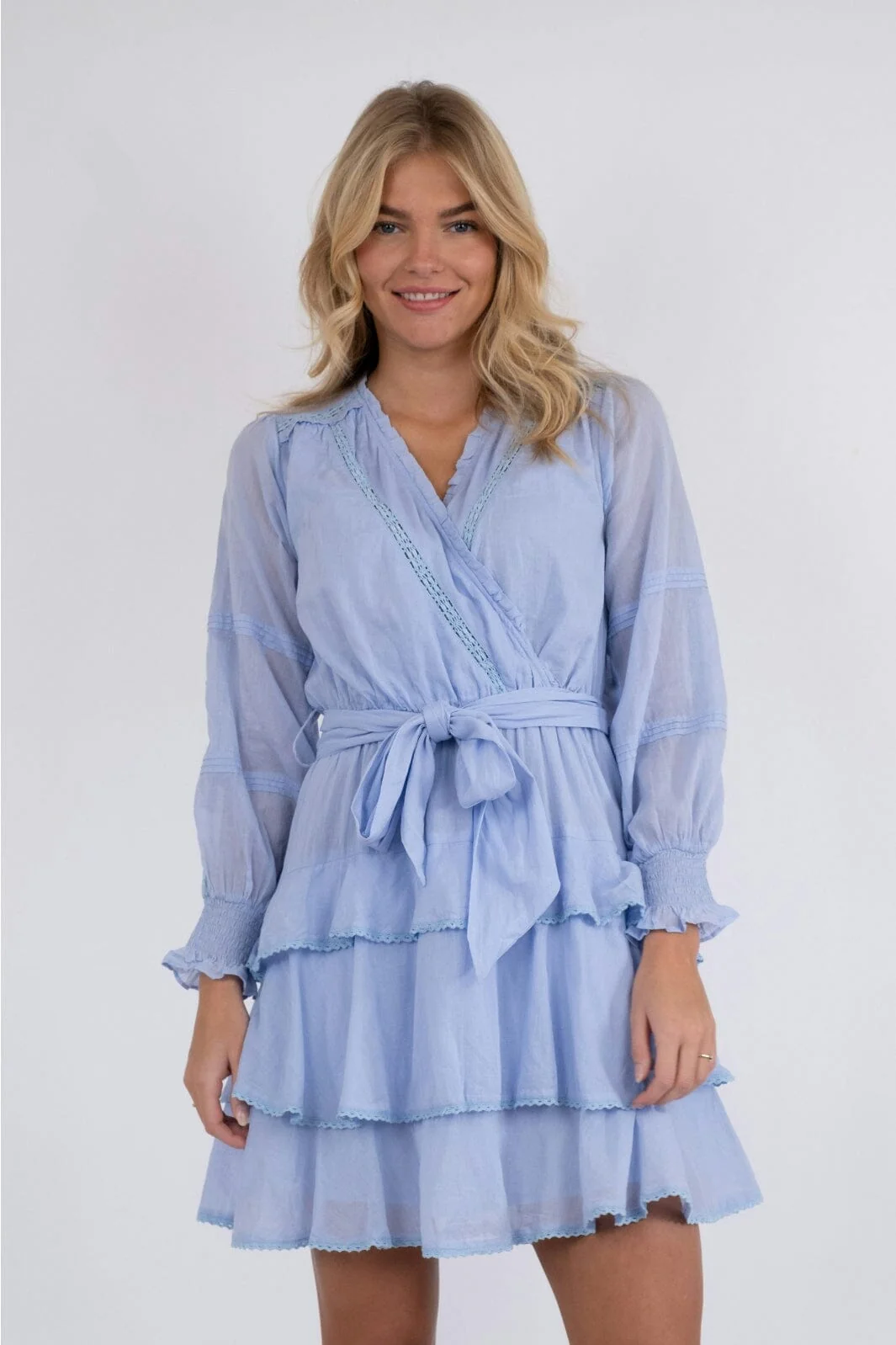 Neo Noir Ada S Voile Dress light blue