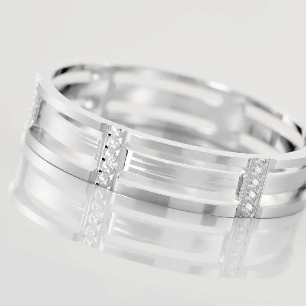 Alliance Luna Diamantee Ajouree Or Blanc