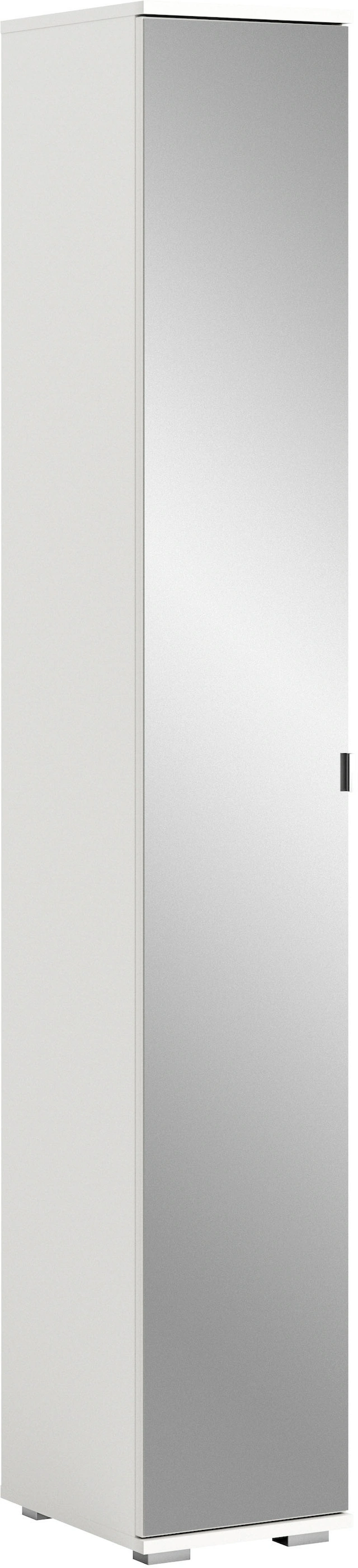 INOSIGN Garderobenschrank »Valge, Höhe 191 cm, 1 Spiegeltür, 6 Fächer,4 verstellbare Einlegeböden« Hochschrank, Spiegelschrank, Schuhschrank, Flurschrank, Dielenschrank
