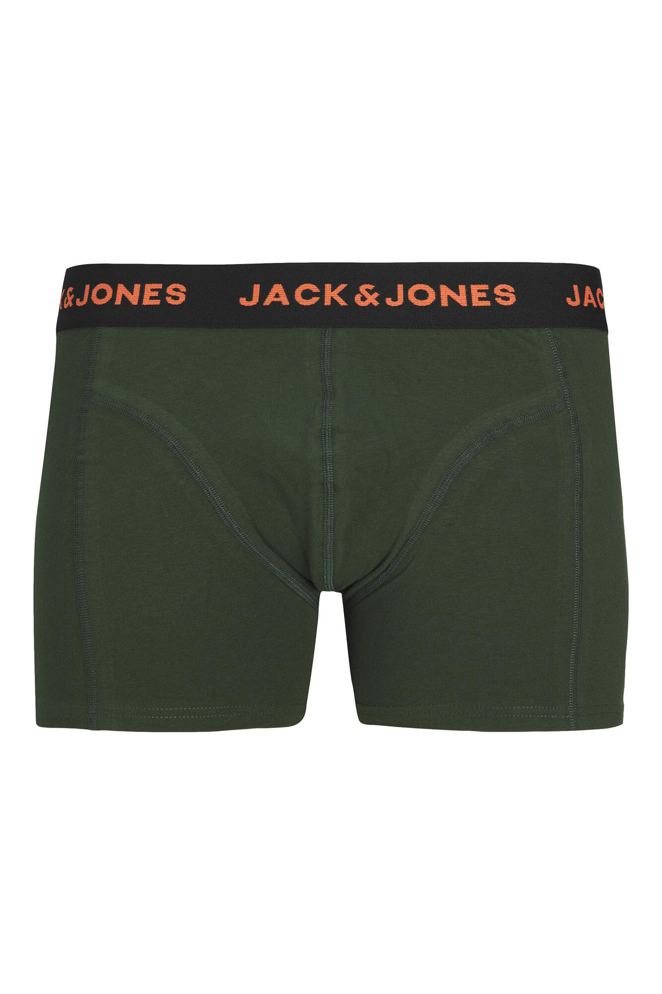 Conjunto de 3 cuecas boxer de algodão combinando.