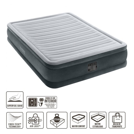 Cama de ar Intex Fiber-tech Comfort-plush