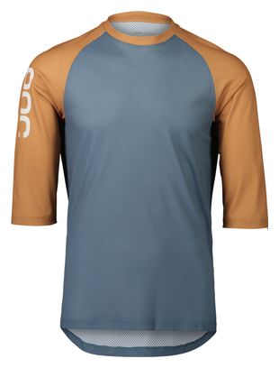 Maillot Manches 3/4 Poc MTB Pure Calcite Bleu / Aragonite Marron
