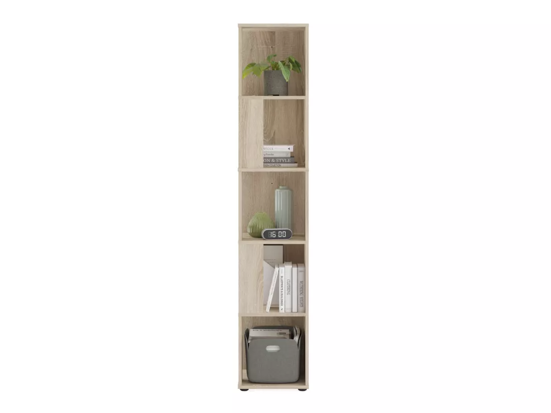 Etagère 5 cases en bois imitation chêne - ET13044-2