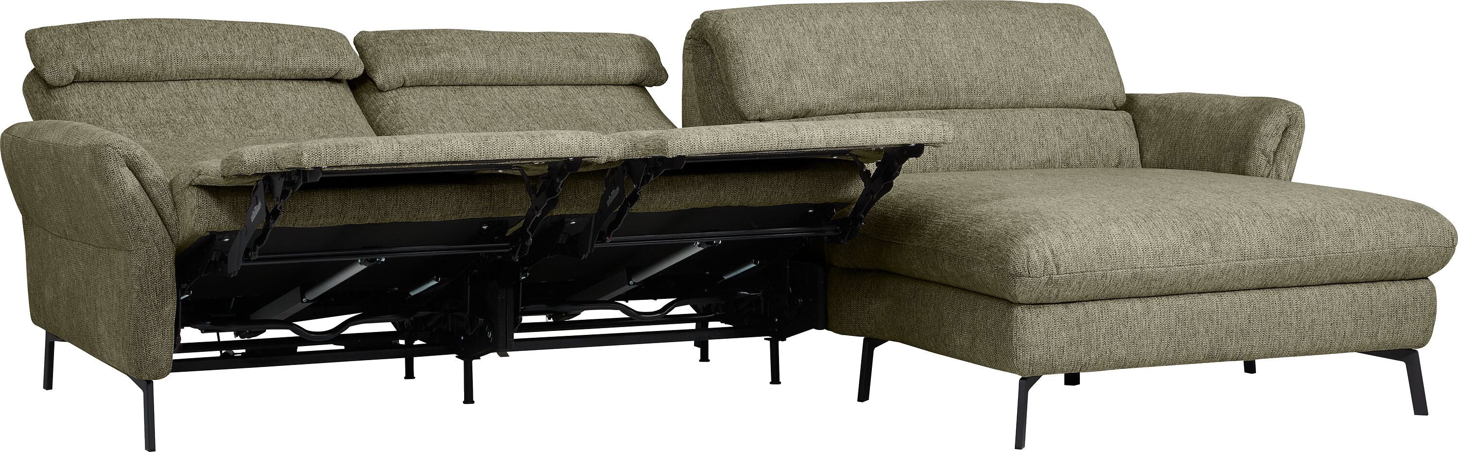 SEBO Ecksofa - Olive / B: 284.0 cm x T: 161.0 cm x H: 84.0 cm