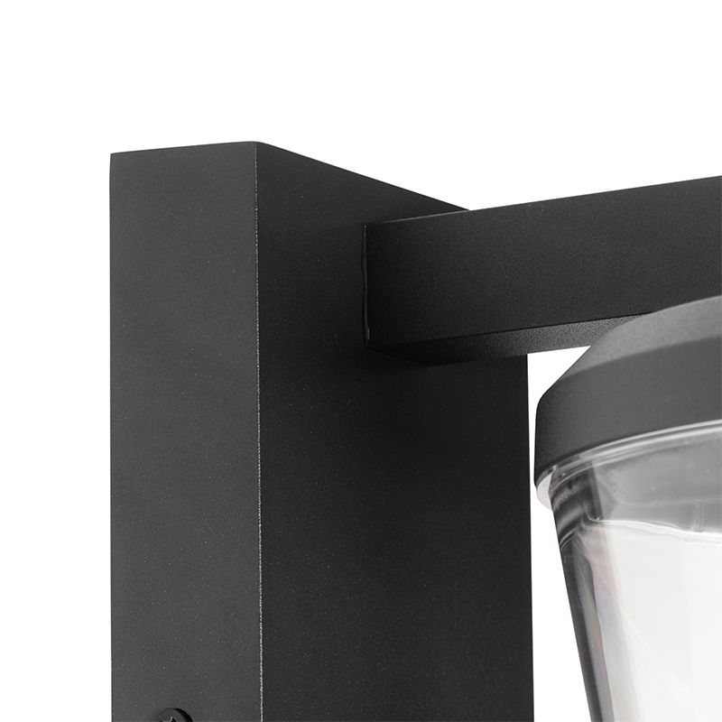Moderne buiten wandlamp zwart IP44 - Joren