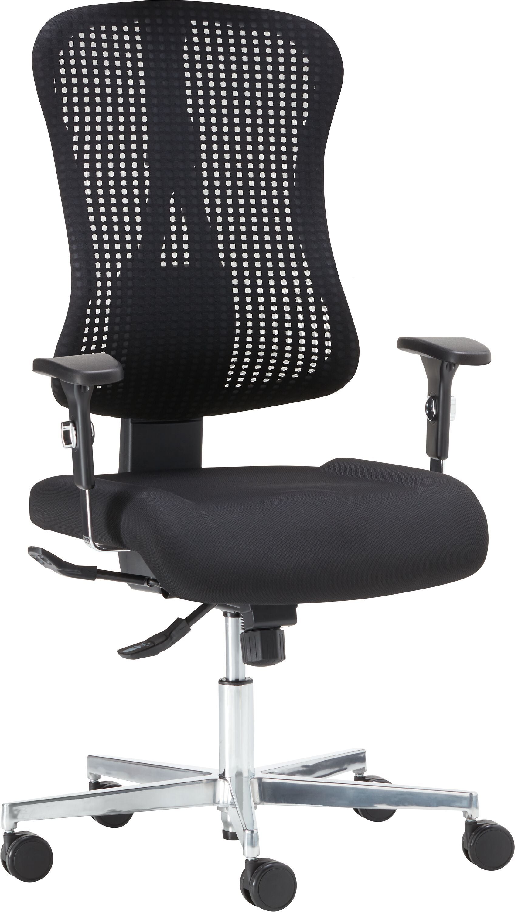 CLEVER Bürostuhl - Schwarz / B: 68.0 cm x T: 68.0 cm x H: 98.0 cm