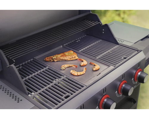 Tenneker® Gietijzeren Bakplaat Plancha Rooster Carbon 42,3 x 23,8 cm Gietijzeren Zwarte Grillrooster Systeem Platform voor Carbon