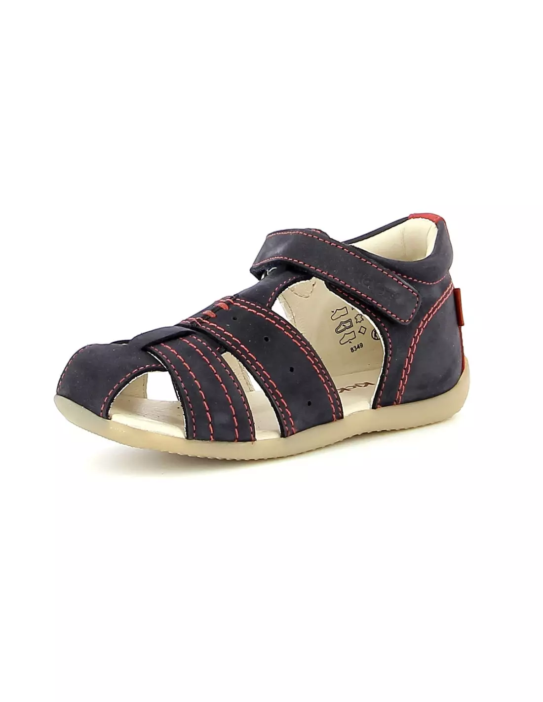 KICKERS BIGBAZAR - Chaussures & Accessoires GarÃ§on Marinerouge