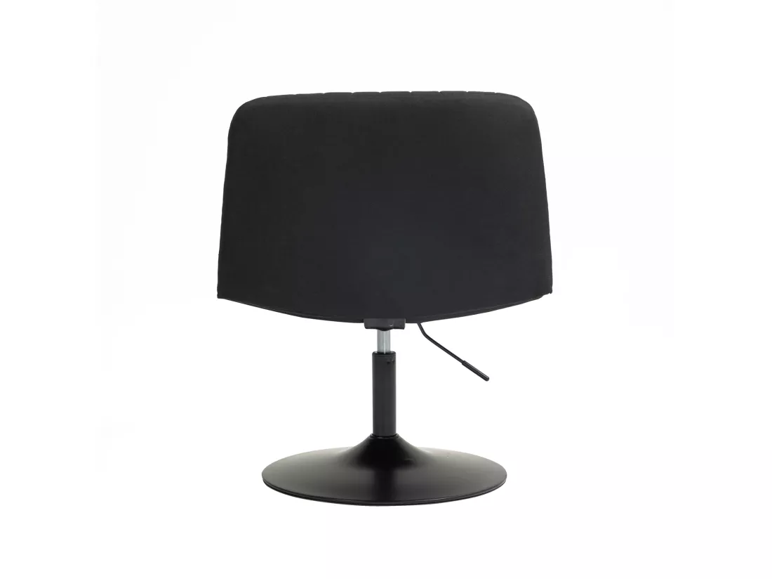 chaise longue EMILY chaise de relaxation réglable en hauteur rotative à 360° noir