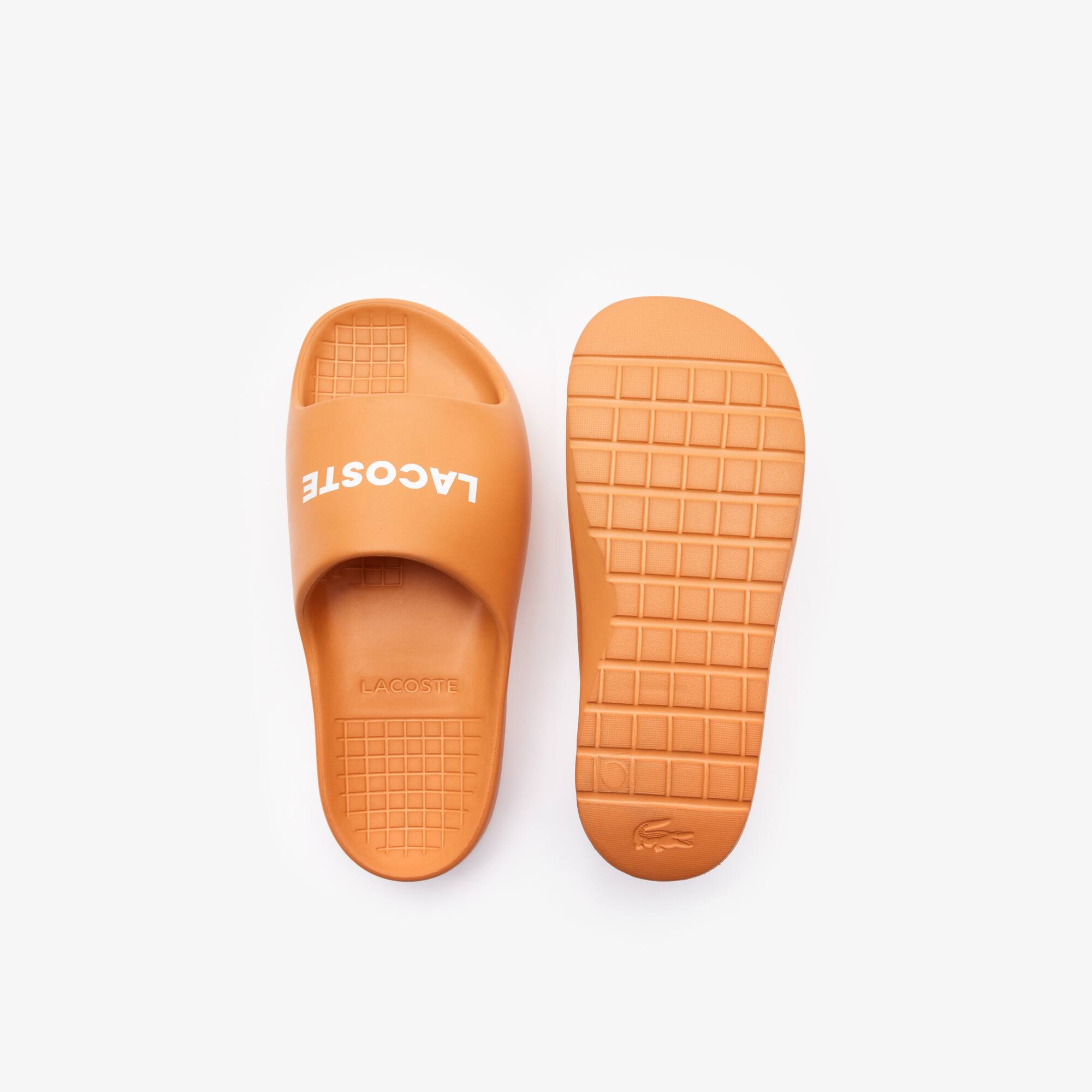 Claquettes Serve Slide 2.0 homme siglées Claquettes & Sandales - Orange - Lacoste - Homme