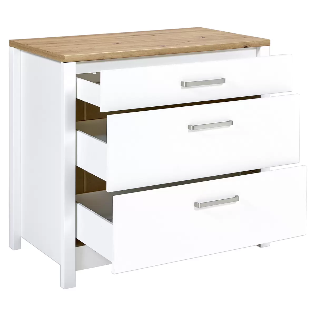 Unterschrank Sicilia Artisan Eiche,weiss