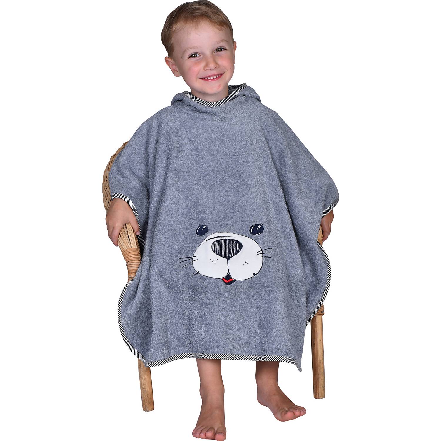 Wörner Walk-Frottier Kinder-Poncho 