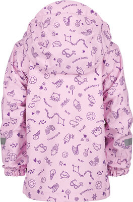 Didriksons Norma Skalljakke, Doodle Orchid Pink