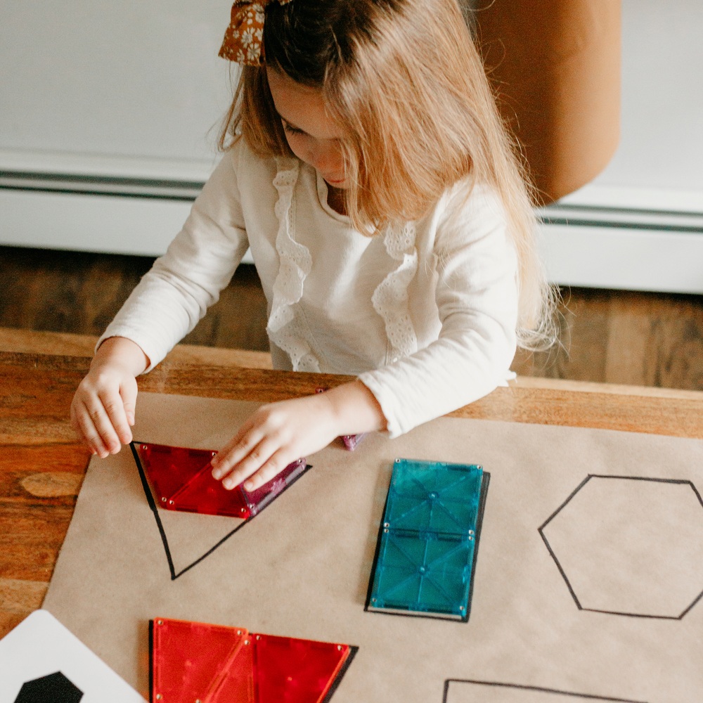 Magna-Tiles Transparente Farben 32 Magnetbausteine