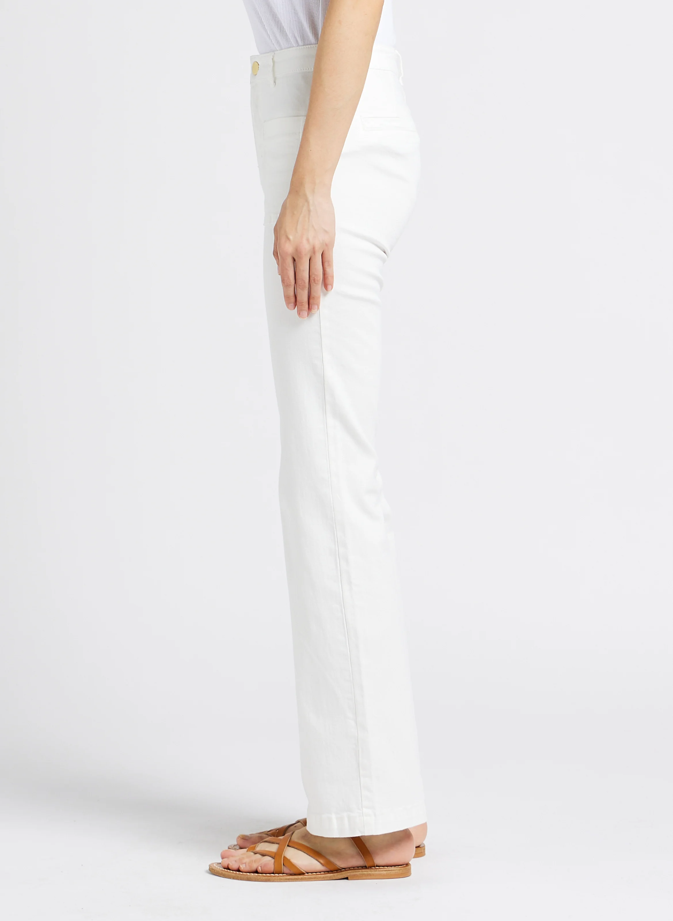 SONNY - Jean droit en coton stretch | Beige