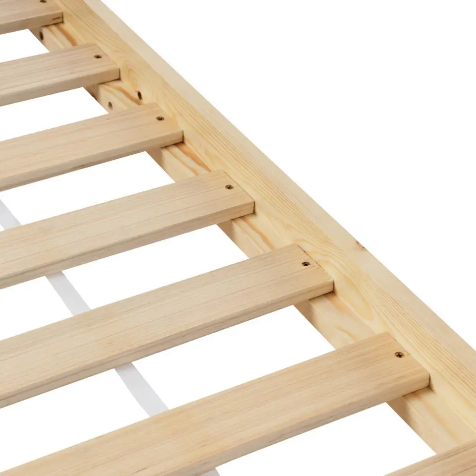 DEVAY - Kinderbed - Lichtbruin - 90 x 200 cm - Dennenhout