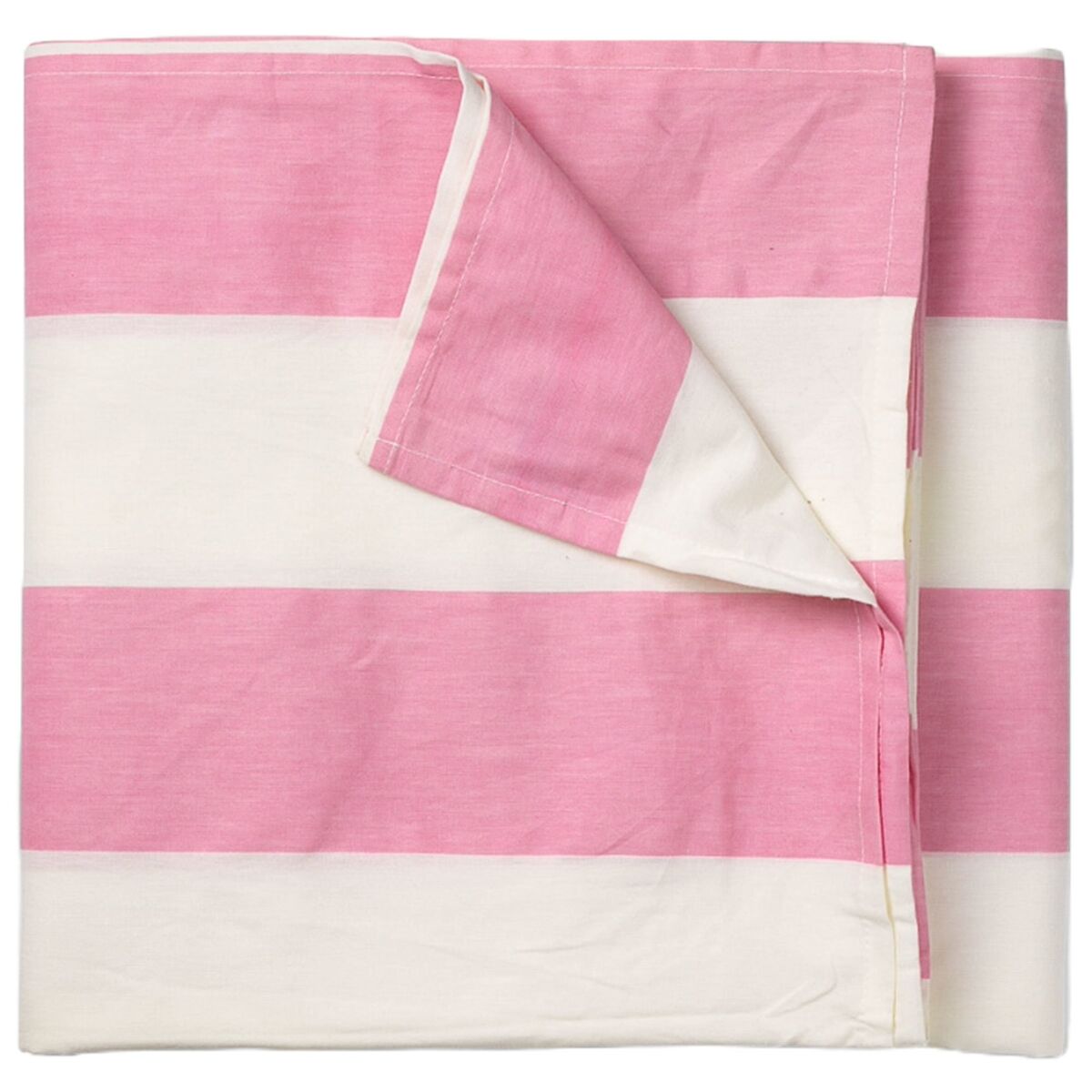 Gaia duk 145x145 cm, rosa/hvit