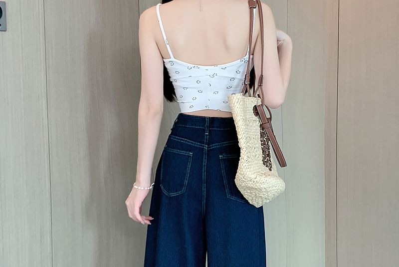 Okalpis - High-Rise Wide-Leg Bell Bottom Jeans