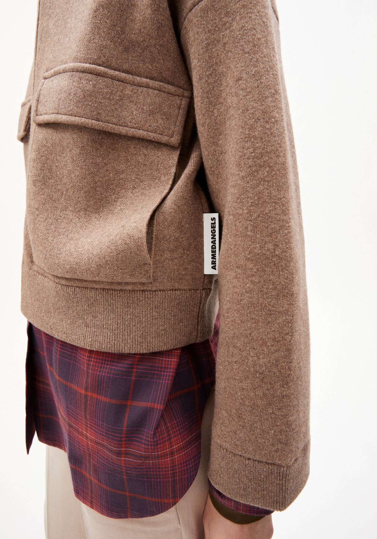 Armedangels Strickjacke Joaniaas Cinnamon Dust Melange