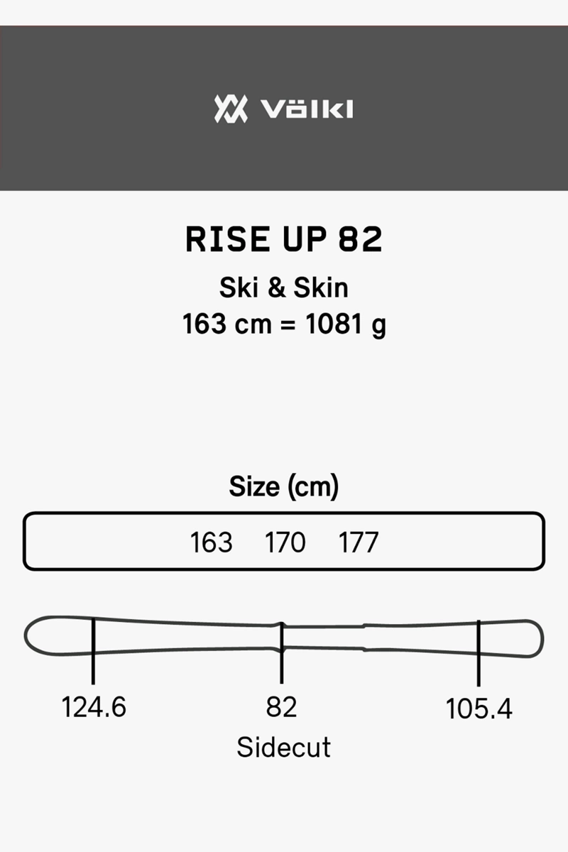 Voelkl Rise Up 82 Tourenski + Fell 2223