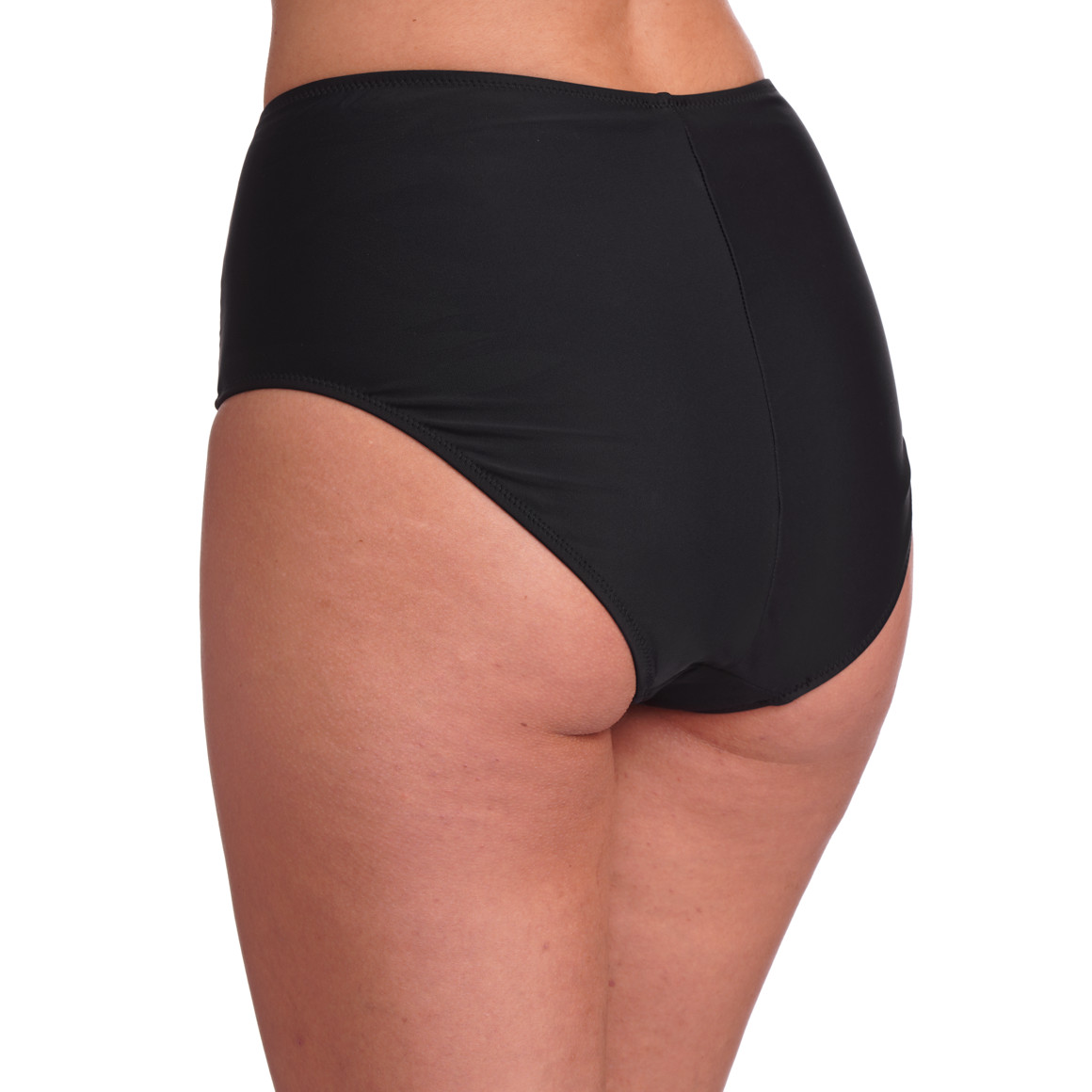 Gina Benotti Damen High-Waist-Bikinipanty mit Raffung schwarz