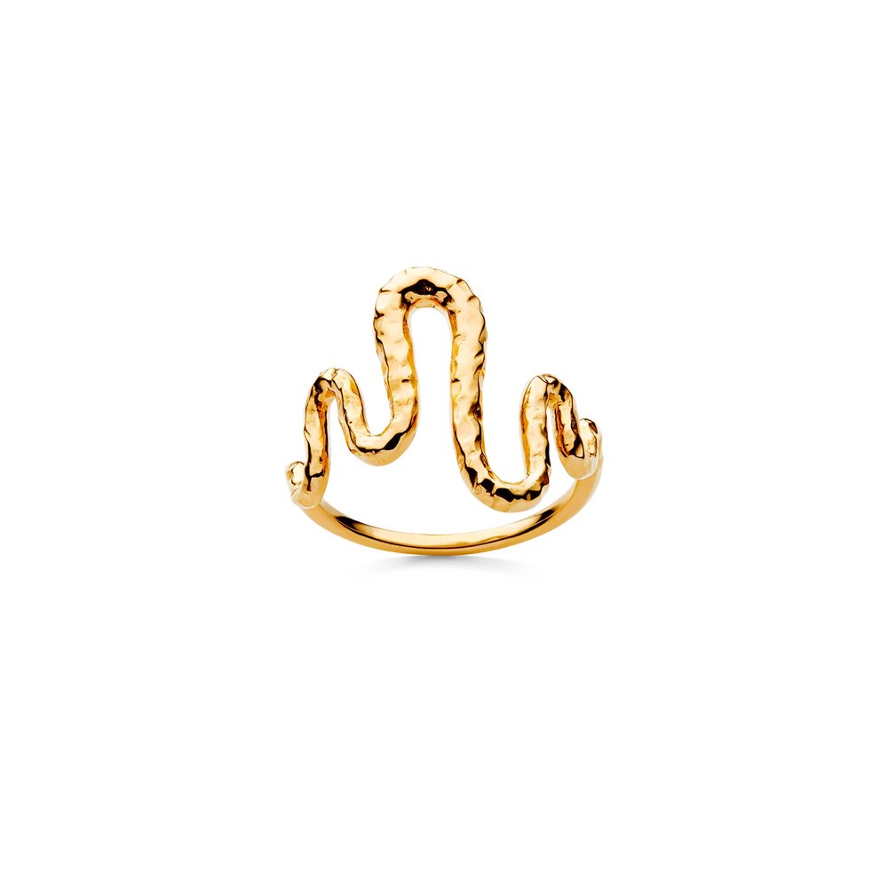 Maanesten  Viva ring - forgyldt