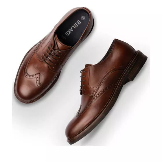 Derbies MARRON B-BLAKE CUIR